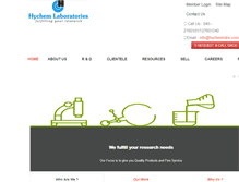 Tablet Screenshot of hychemlabs.com